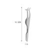 CHFYIJYHM Hair Removal Tweezers 1Pcs Eyelash Tweezers Beauty Makeup Tools Multifunction Stainless Auxiliary False Eyelash Curler Clip Make Up Accessories Tools Tweezers(Schwarz) view 2