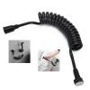 Qukaim Spring Shower Hose Copper Cap Bidet Shower Hose, 2m Flexible Retractable Spring Accessory view 4