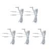 1 or 2 Set, TENS Electrode Wires, Dual Channel Tens Leads with 2mm Pin Connectors 3.5mm Jack Connector, TENS Unit Replacement Cables (5) view 1