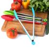 CHFYIJYHM Hair Removal Tweezers Food Tweezers Silicone Non-slip Cooking Clip Clamp Salad Tools Grill Kitchen Accessories Tweezers(Green) view 2