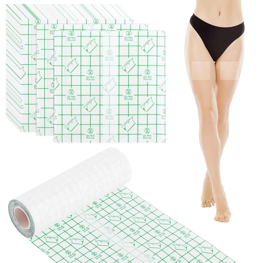 1 Roll and 40 Pcs Transparent Waterproof Adhesive Lift Tapes, Disposable Protective Films, Invisible Shower Patches, Adhesive Bandages for Lifting, Clear Cellulite Tapes