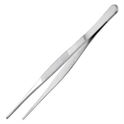 CHFYIJYHM Hair Removal Tweezers Round tooth anti-skid accessory tweezers 304 stainless steel thickening hardening experimental clamp non magnet Tweezers