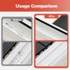 2 in 1 Groove Cleaning Brush, 2PCS Window Track Cleaning Tools, 2024 Multipurpose Hard Bristle Crevice Cleaning Brush with Hidden Scraper, Shutter Door Window Track Kitchen Cleaning Kit (Gray Orange) view 3