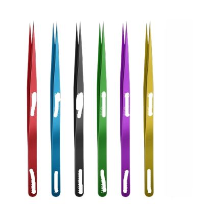 CHFYIJYHM Hair Removal Tweezers Non-magnetic High Ultra Fine Precise Tweezers Tweezers(Purple)