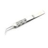 CHFYIJYHM Hair Removal Tweezers Micro tweezers with teeth and hooks, thread removal tools, instruments, and tools for clamping ruby and diamond frosted tweezers with slots Tweezers view 1