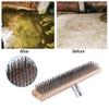 Wire Broom Head 30cm Steel Broom with Socket Heavy Duty Garden Sweeping Metal Brush steel broom view 4