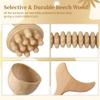 4 Pcs Wooden Maderoterapia Kit with Contouring Board, Muscle Relaxation, Lymphatic Drainage, Wood Cup, Body Massage Sculpting Tools, Wood Massage Tools, Roller Stick, Mushroom Massager view 2