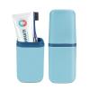 COMNICO Travel Toothbrush Cup Case Portable PP Seal Tooth Brush Holders Cover Multi-Function Toothpaste Storage Container Cup for Home School Camping Business Trip Bathroom (Blue) view 1