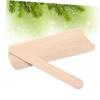 NIYANGLE Tool Kit 100pcs Light Yellow Wooden Unhairing Tool Tongue Spatula for Makeup Removal view 2