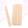 NIYANGLE Tool Kit 100pcs Light Yellow Wooden Unhairing Tool Tongue Spatula for Makeup Removal view 4