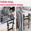 Bed Assist Railing Handle, Bedside Safety and Stability Grab Bar Adjustable Bedrail Cane fits Any Bed for Seniors, Handicap view 3