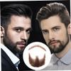 Fake Mustache Face Beard for Adults Realistic Makeup Costume Lace Man Beards Brown for Halloween Costumes view 3