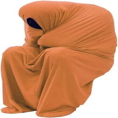 Sensory Body Sock for Kids, Full-Body Wrap Stretchy Body Sox to Relieve Stress for Children Boy Girl with Autism, Anxiety(Orange,S)