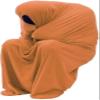 Sensory Body Sock for Kids, Full-Body Wrap Stretchy Body Sox to Relieve Stress for Children Boy Girl with Autism, Anxiety(Orange,S) view 1