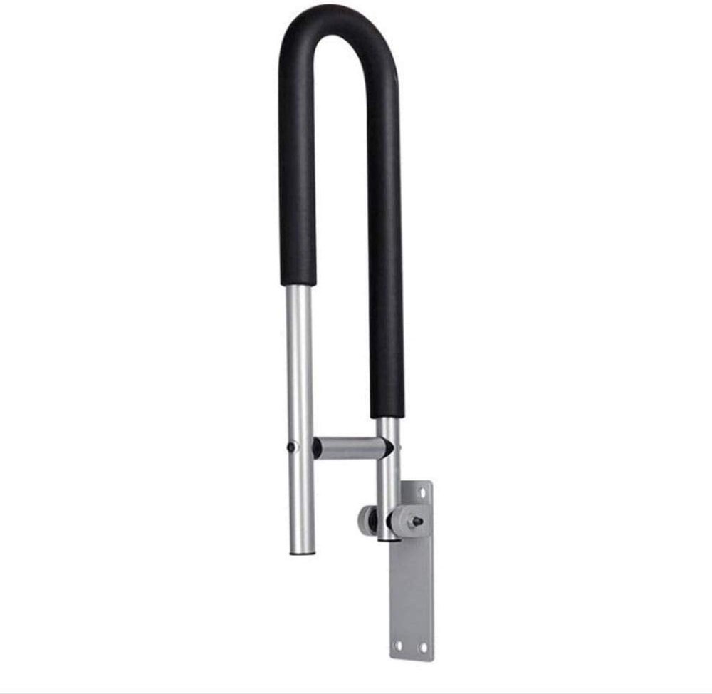 VGTLAKEX Grab Bars Non Slip Foldable Support Handle Rail, Bathroom Safety Grab Bar Handrail Toilet Flip-Up Bathtub Grab Arm