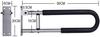 VGTLAKEX Grab Bars Non Slip Foldable Support Handle Rail, Bathroom Safety Grab Bar Handrail Toilet Flip-Up Bathtub Grab Arm view 2