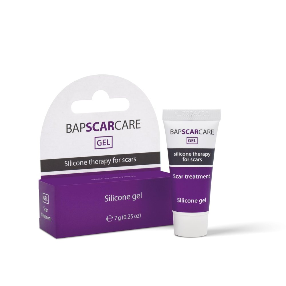 Bapscarcare Silicone Scar Gel | Ideal Scar Treatment for Face, Neck, and Hand Scars | Effective on Old and New Scars | Non-Sticky & Non-Greasy | 7g