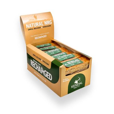 Natural Energy Bar | Rolled Oats and Syrup | High Protein | Made Fresh (24 x 70g, Rolled Oats)