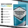 Magnesium Glycinate 4-in-1 Complex 1900mg | 446mg Elemental Magnesium Super Strength Supplement as Glycinate, Citrate, Malate, Oxide | 120 Capsules | High Absorption | Vegan UK Made view 3