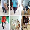 1 Pair Medical Aluminum Crutches Assistive Crutches 9 Levels Height Adjustable Adult Crutches Weight Capacity 200 Lbs view 3