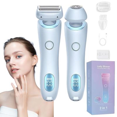 Brazilian Shaver, 2024 New Brazilian Shavers, 2 in 1 Electric Shaver Razors for Women, Wet Dry Shaver Women, Effortlessly Achieve Touchably Soft Skin (B)