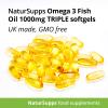 Natur Supps Omega 3 Fish Oil - 2000mg (2 Capsule Serving), Pack of 240 1000mg Softgel Capsules, Pure Fish Oil Giving 660mg EPA & 440mg DHA per Serving view 3