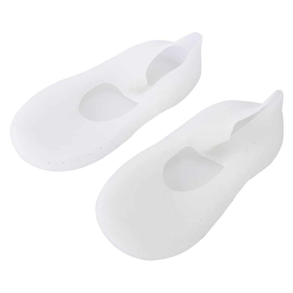 1 Pair Moisturizing Silicone Sock,Foot Anti Cracking Protector,Relieve Plantar Fasciitis Pain Heel Silicone Socks Foot Anti-Cracking Protector Foot Care Tool Prevention Socks (L)