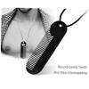 LALADEFIEE Zinc Alloy Sturdy Hair Styling Comb for Men Detangling Beard Brush Portable Beard Supply Men Salon Gadget view 3