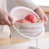 AD-BCrbgen Multifunctional drain basket Colander Fruit & Vegetable Wash Basin Large Capacity Wash Basin Fruit Wash Basin Food Filter Ideal for draining pasta vegetables and fruits(Grey) view 2