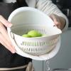 AD-BCrbgen Multifunctional drain basket Colander Fruit & Vegetable Wash Basin Large Capacity Wash Basin Fruit Wash Basin Food Filter Ideal for draining pasta vegetables and fruits(Grey) view 4