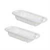 AD-BCrbgen Multifunctional drain basket Colander Fruit & Vegetable Wash Basin Large Capacity Wash Basin Fruit Wash Basin Food Filter Ideal for draining pasta vegetables and fruits(White-2pcs) view 1