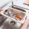AD-BCrbgen Multifunctional drain basket Colander Fruit & Vegetable Wash Basin Large Capacity Wash Basin Fruit Wash Basin Food Filter Ideal for draining pasta vegetables and fruits(White-2pcs) view 4