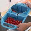 AD-BCrbgen Multifunctional drain basket Colander Fruit & Vegetable Wash Basin Large Capacity Wash Basin Fruit Wash Basin Food Filter Ideal for draining pasta vegetables and fruits(White) view 4