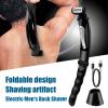 Back Shaver for Men, Hair Grooming Trimmer, Body Hair Trimmer Electric, Wet or Dry Trimmer, Extreme Reach Handle Groomer, Hair Removal Groomer, Men's Back Hair Shaver, Electric Body Shaver view 3