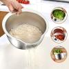 Multifunctional drain basket Colander Fruit & Vegetable Wash Basin Large Capacity Wash Basin Fruit Wash Basin Food Filter Ideal for draining pasta vegetables and fruits view 3