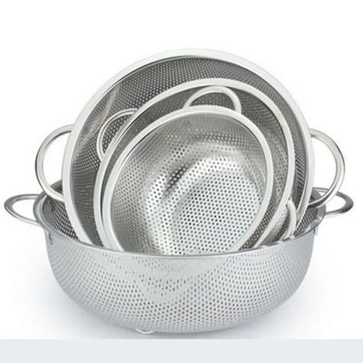 AD-BCrbgen Multifunctional drain basket Colander Fruit & Vegetable Wash Basin Large Capacity Wash Basin Fruit Wash Basin Food Filter Ideal for draining pasta vegetables and fruits(22.5cm)