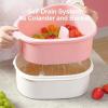 Multifunctional drain basket Colander Fruit & Vegetable Wash Basin Large Capacity Wash Basin Fruit Wash Basin Food Filter Ideal for draining pasta vegetables and fruits view 2