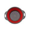 AD-BCrbgen Multifunctional drain basket Colander Fruit & Vegetable Wash Basin Large Capacity Wash Basin Fruit Wash Basin Food Filter Ideal for draining pasta vegetables and fruits(Red small) view 1