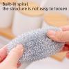 Scrubber with Steel Ball - Steel Wire Cleaning Ball, Steel Wire Cleaning Ball, Multi-Purpose Steel Wire Scrubber, Solid Stainless Steel Scrubber for Dishwashers, Scrubber Ball Made of S view 4