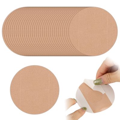 35pcs Sensor Covers for Dexcom G7, Stretch Cotton Cloth Glucose Monitor Patch Waterproof Libre 2 Adhesive Patches Glucose Monitor CGM Patches Compatible with Dexcom G7(Flesh Color)