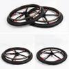 24 inch Wheelchair Rear Wheel, Elderly, Disabled Electric Wheelchair Accessory, Replacement Wheel, Non-Slip Solid Wheel/Black/24Inch(2 Counts) view 3