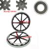 1 pair of 24 inch Wheelchair Wheels,24X1 3/8 Wheelchair Accessories,Flat Free Composite Wheelchair Wheels,grey PU Solid Tires,Walker Wheels,Directional Casters view 2