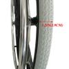 1 pair of 24 inch Wheelchair Wheels,24X1 3/8 Wheelchair Accessories,Flat Free Composite Wheelchair Wheels,grey PU Solid Tires,Walker Wheels,Directional Casters view 3