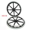 1 pair of 24 inch Wheelchair Wheels,24X1 3/8 Wheelchair Accessories,Flat Free Composite Wheelchair Wheels,grey PU Solid Tires,Walker Wheels,Directional Casters view 4