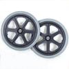 16 Inch Wheelchair Accessories - Rear Wheels Replacement - Solid Tires, Walker Wheels, With 14Mm Mounting Screw, Easy To Install view 1