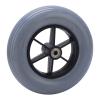 194mm Gray Electric Wheelchair Wheel Non Slip No Noise Stable PU Wheelchair Caster Replacement view 1