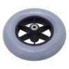 194mm Gray Electric Wheelchair Wheel Non Slip No Noise Stable PU Wheelchair Caster Replacement view 2