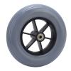 194mm Gray Electric Wheelchair Wheel Non Slip No Noise Stable PU Wheelchair Caster Replacement view 3