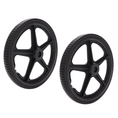 1 Pair of 14inch Wheelchair Rear Wheels, Wheelchair Wheel Accessory, Solid Tire 141.75, for Manual Wheelchair, Walker