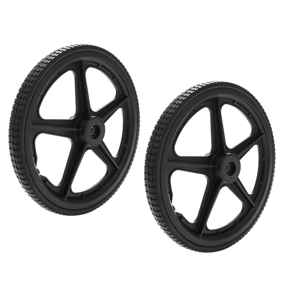 1 Pair of 14inch Wheelchair Rear Wheels, Wheelchair Wheel Accessory, Solid Tire 141.75, for Manual Wheelchair, Walker